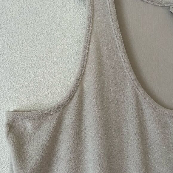Women's Terry Tank Dress - A New Day Tan size 3X - Picture 6 of 9